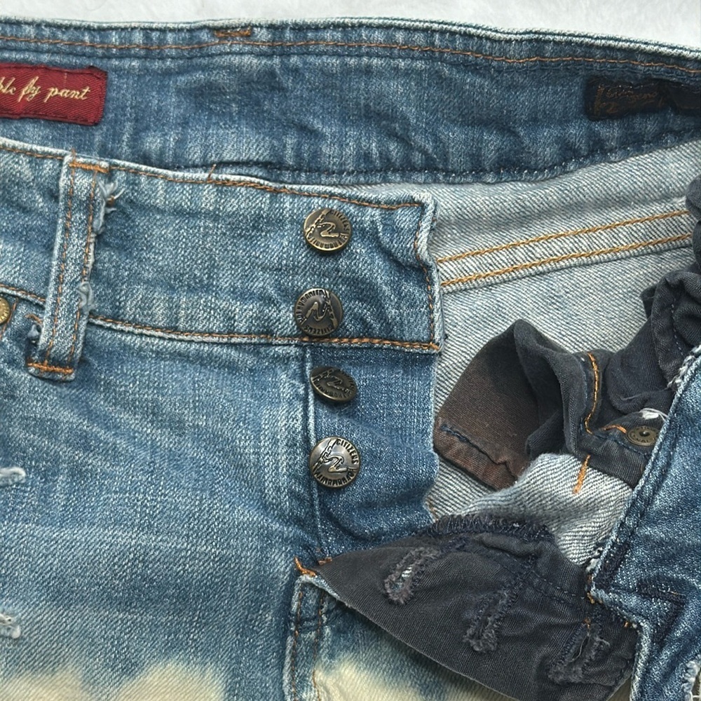 Citizens of humanity, cut off denim jeans shorts size 26 ambre bleached traveler - Picture 3 of 12